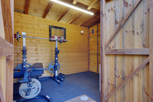 Private Shed (Currently home gym)- click for photo gallery